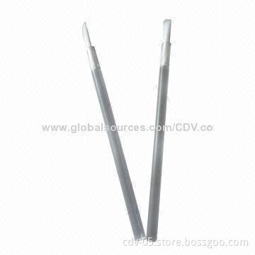 Lip gross applicators, made of plastic handle and flocking applicator